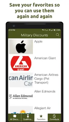 Military Discounts Free android App screenshot 1